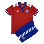 Chile Fodboldtrøjer Børn Hjemmebanesæt 2021 Kort ærmer Chile Fodboldtrøjer Børn Hjemmebanesæt 2021 Kort ærmer